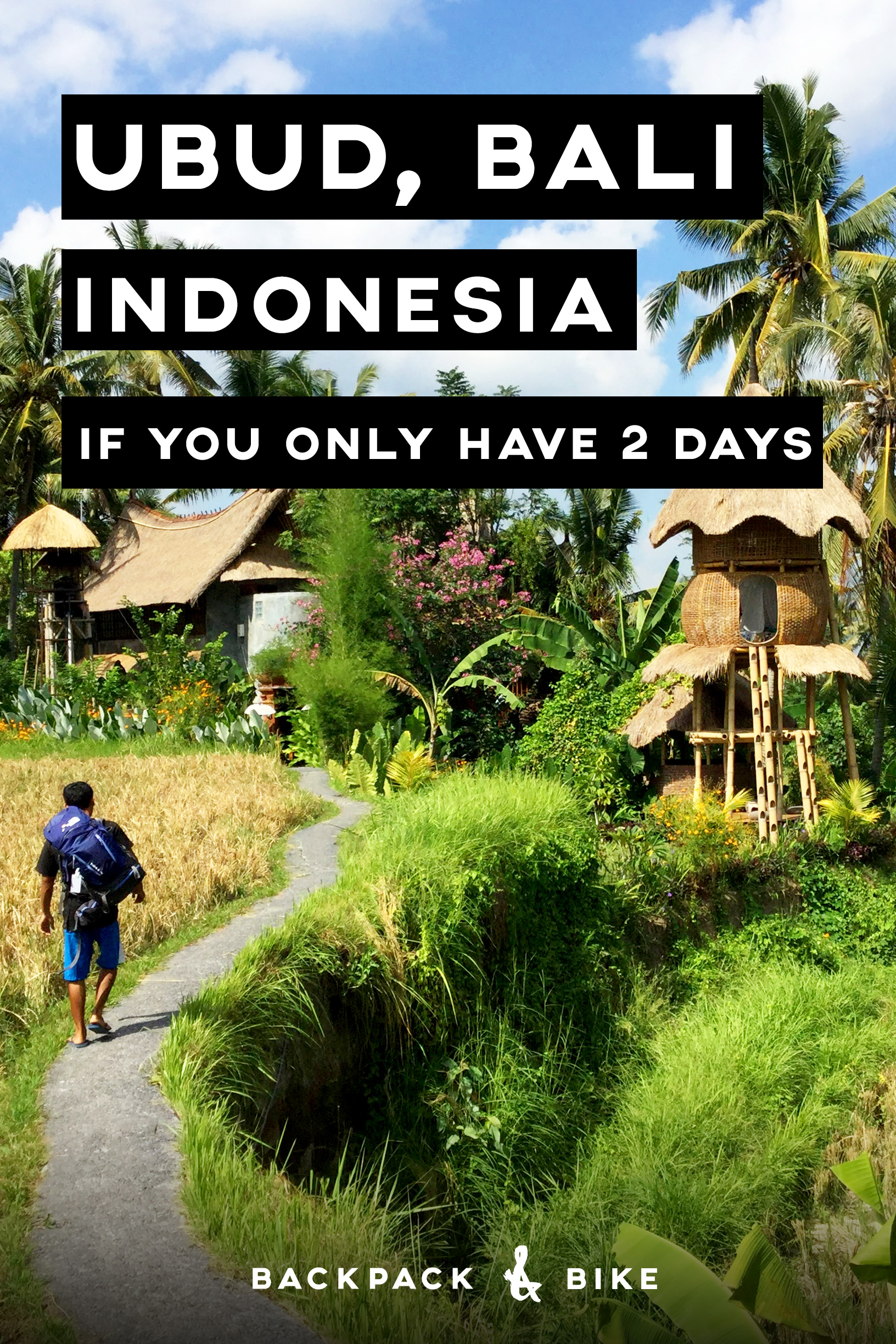 Visiting Ubud Bali if you only have 2 days | When you visit Indonesia, you definitely need to check out Ubud, Bali. If you're only there for a short time, here is how to make the most of it, even on a backpacker budget!