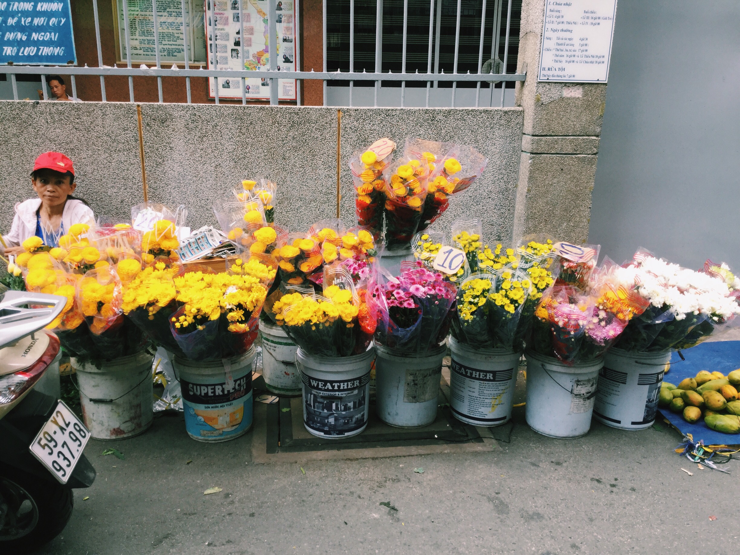 Ho chi minh city market flowers