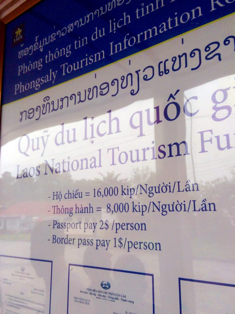 Laos border fees | Vietnam to Laos – How to Travel by Bus from Sapa to Muang Khua